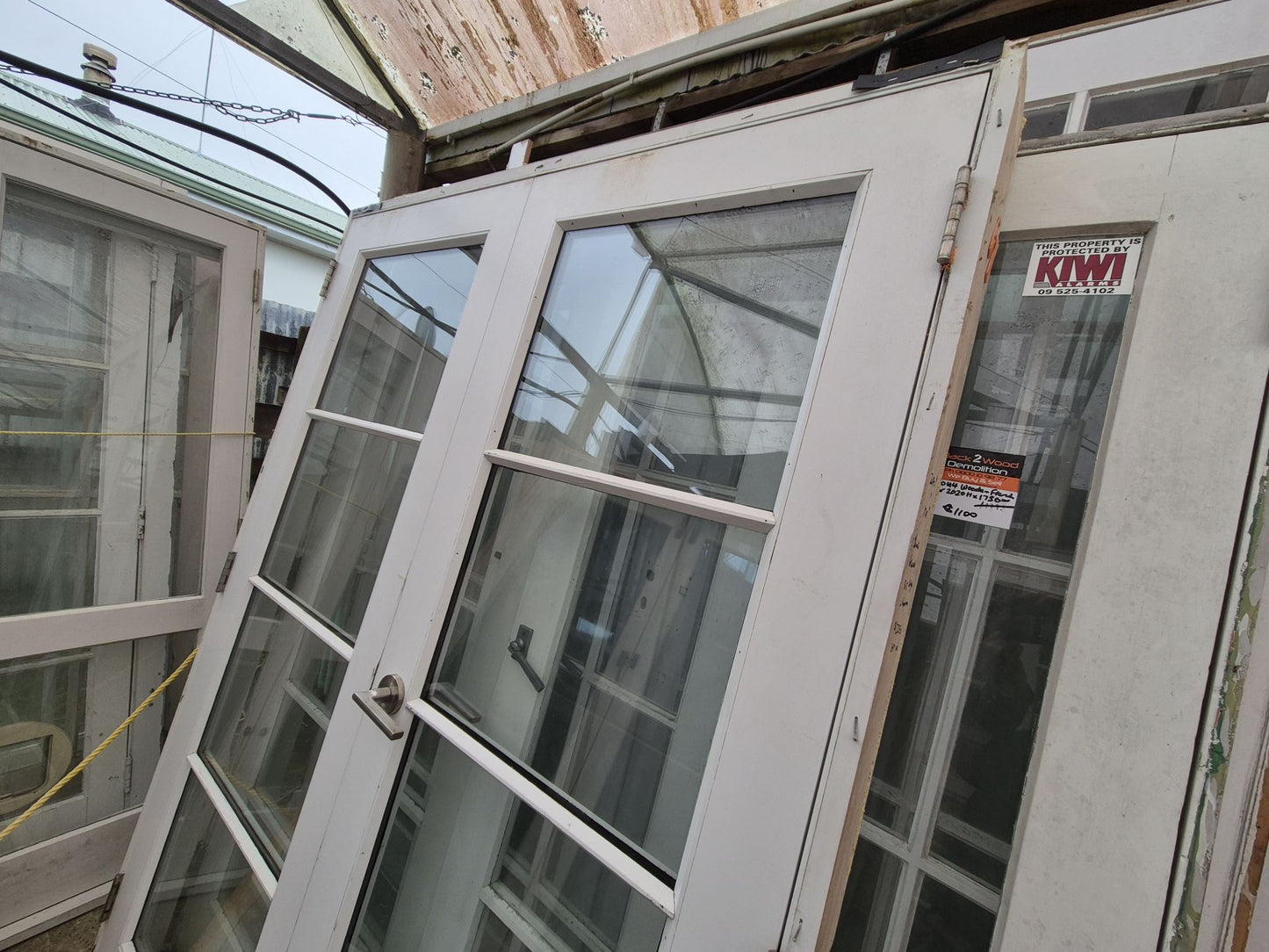 Cedar Double Glazed Wooden French doors 2070 H x 1505 #2080