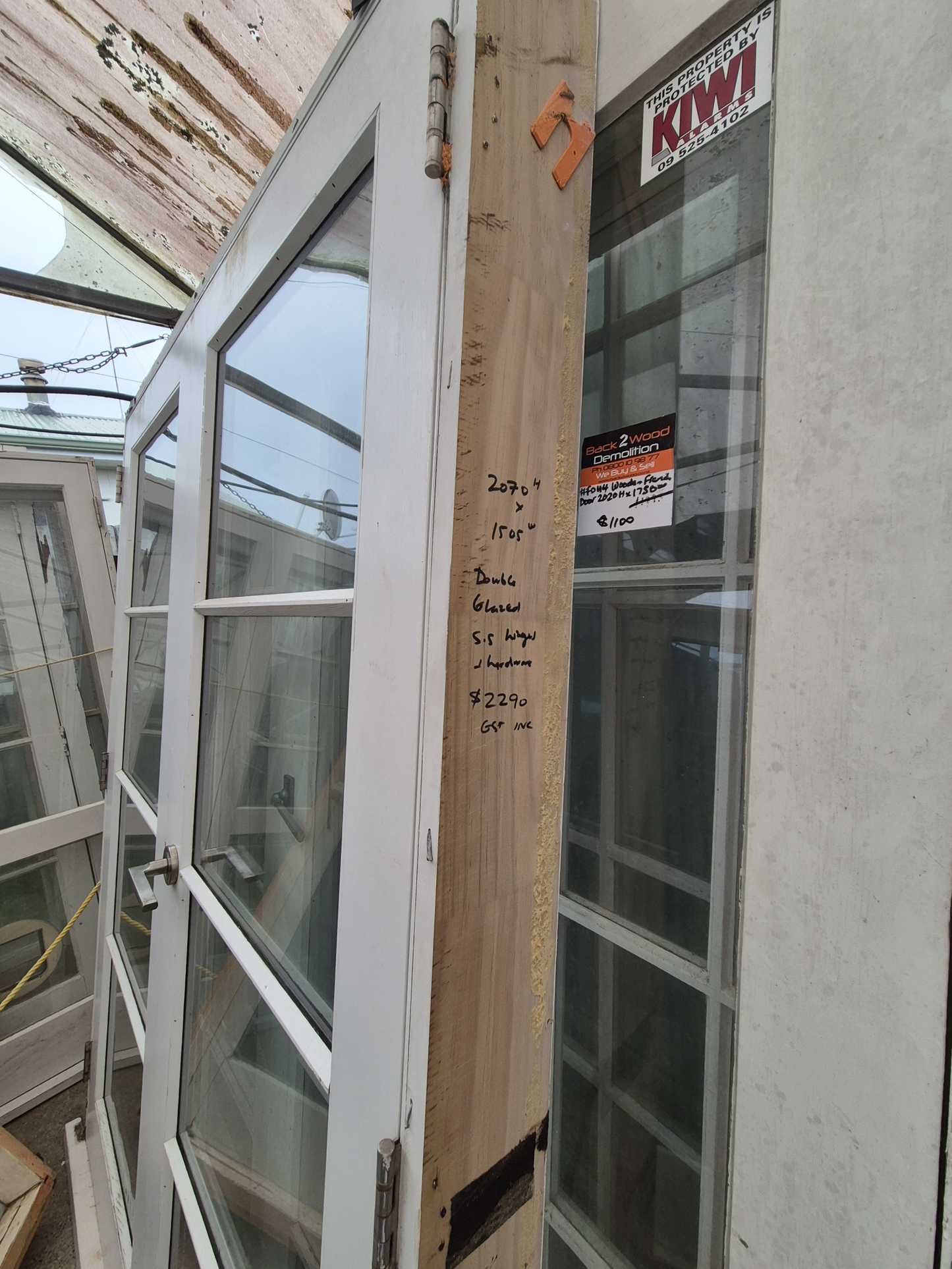Cedar Double Glazed Wooden French doors 2070 H x 1505 #2080