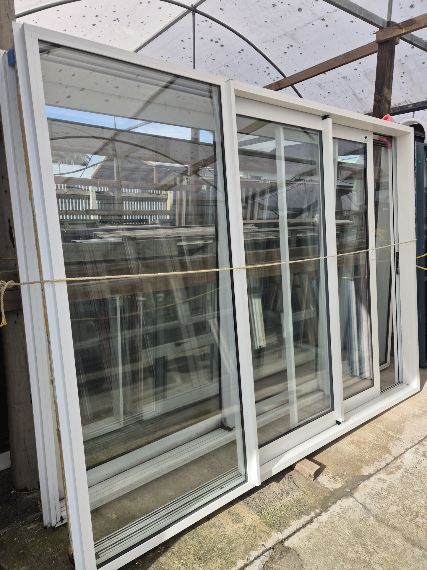 Double Glazed White Stacker Sliding door 2050 H x 2710 W R-L #2083