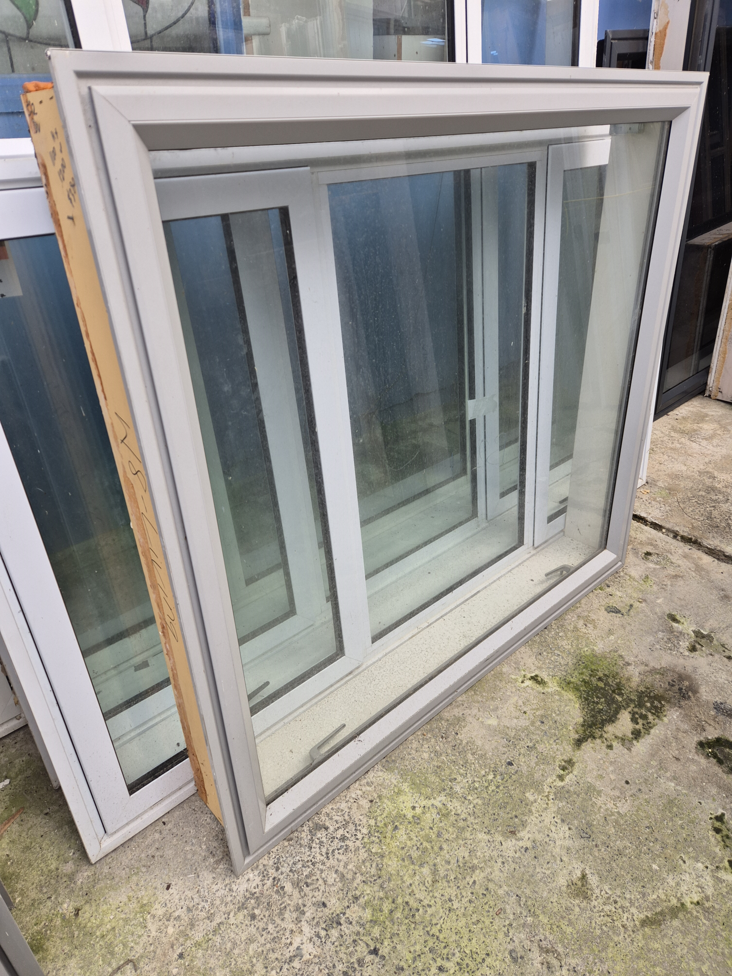 Silver Pearl Aluminium window 1100 H x 1200 W #2099