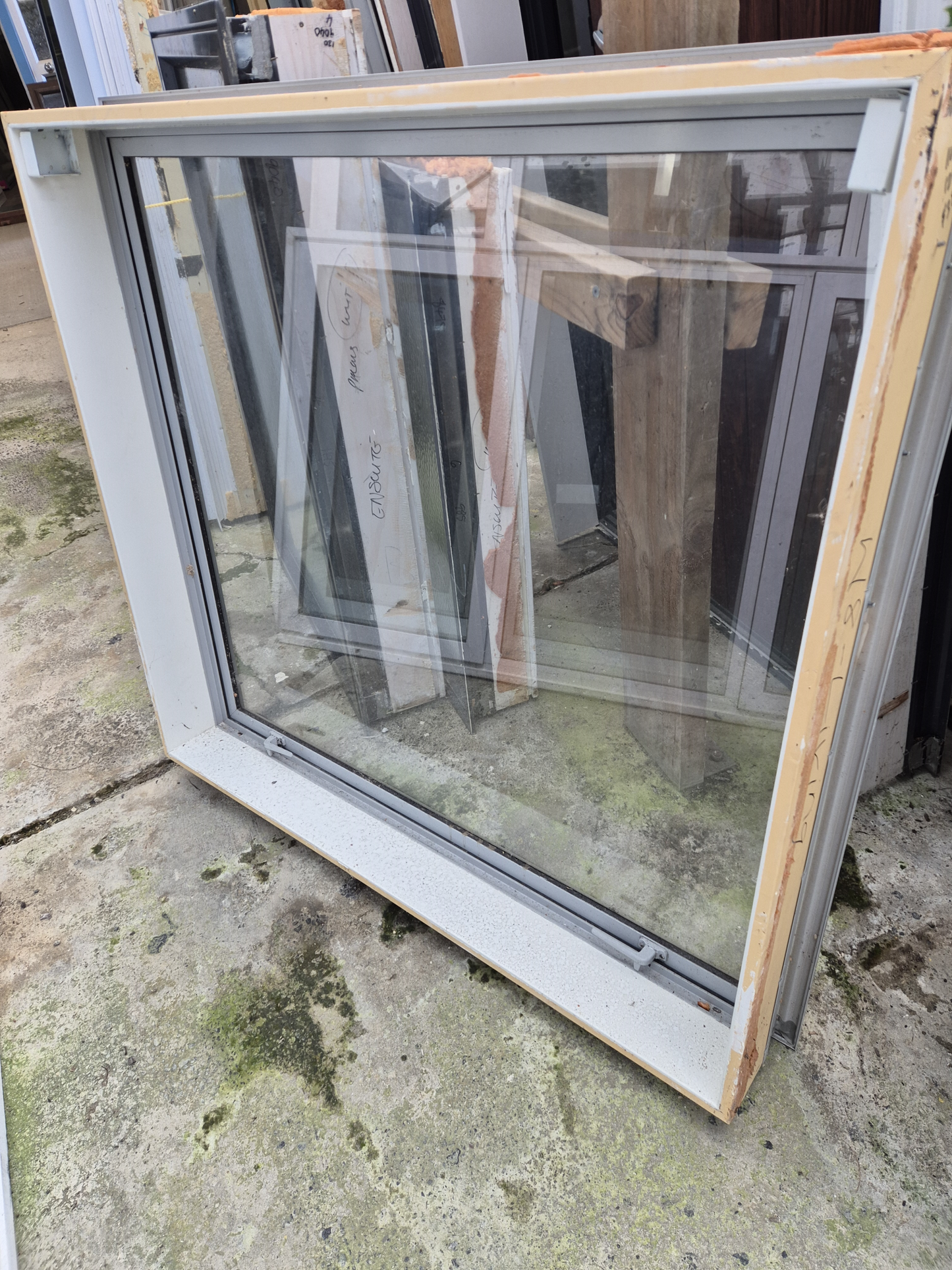 Silver Pearl Aluminium window 1100 H x 1200 W #2099