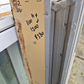 Silver Pearl Aluminium window 1100 H x 1200 W #2099