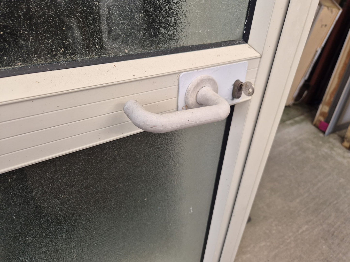 Cream Door opens inwards 2m H x 800 W #2094