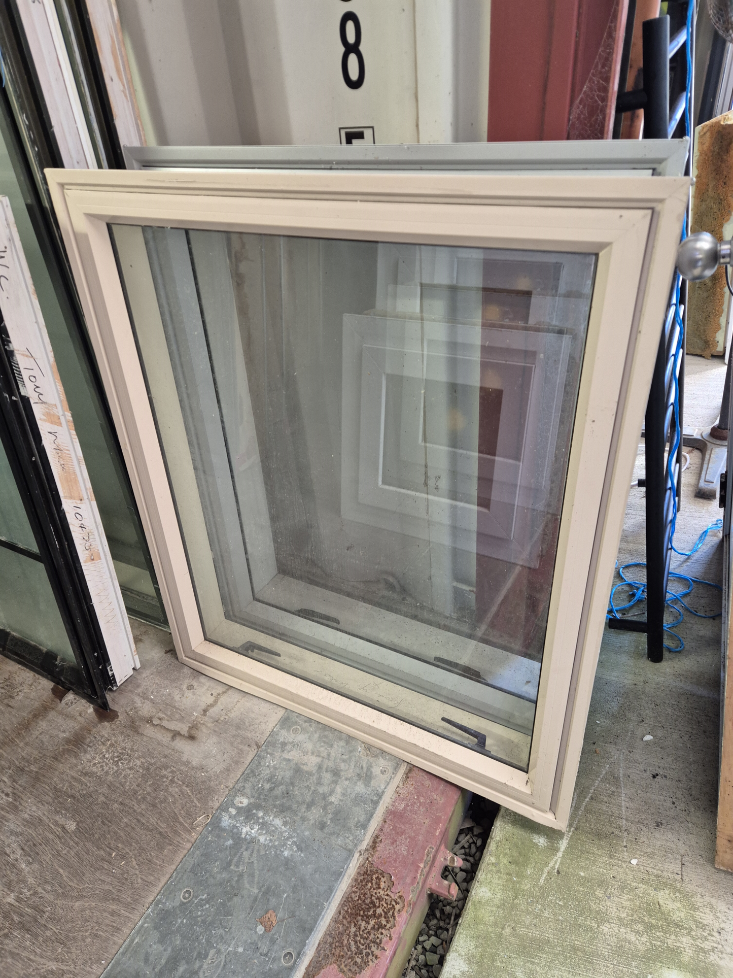 Beige Aluminium Window 1m H x 850 W #2100