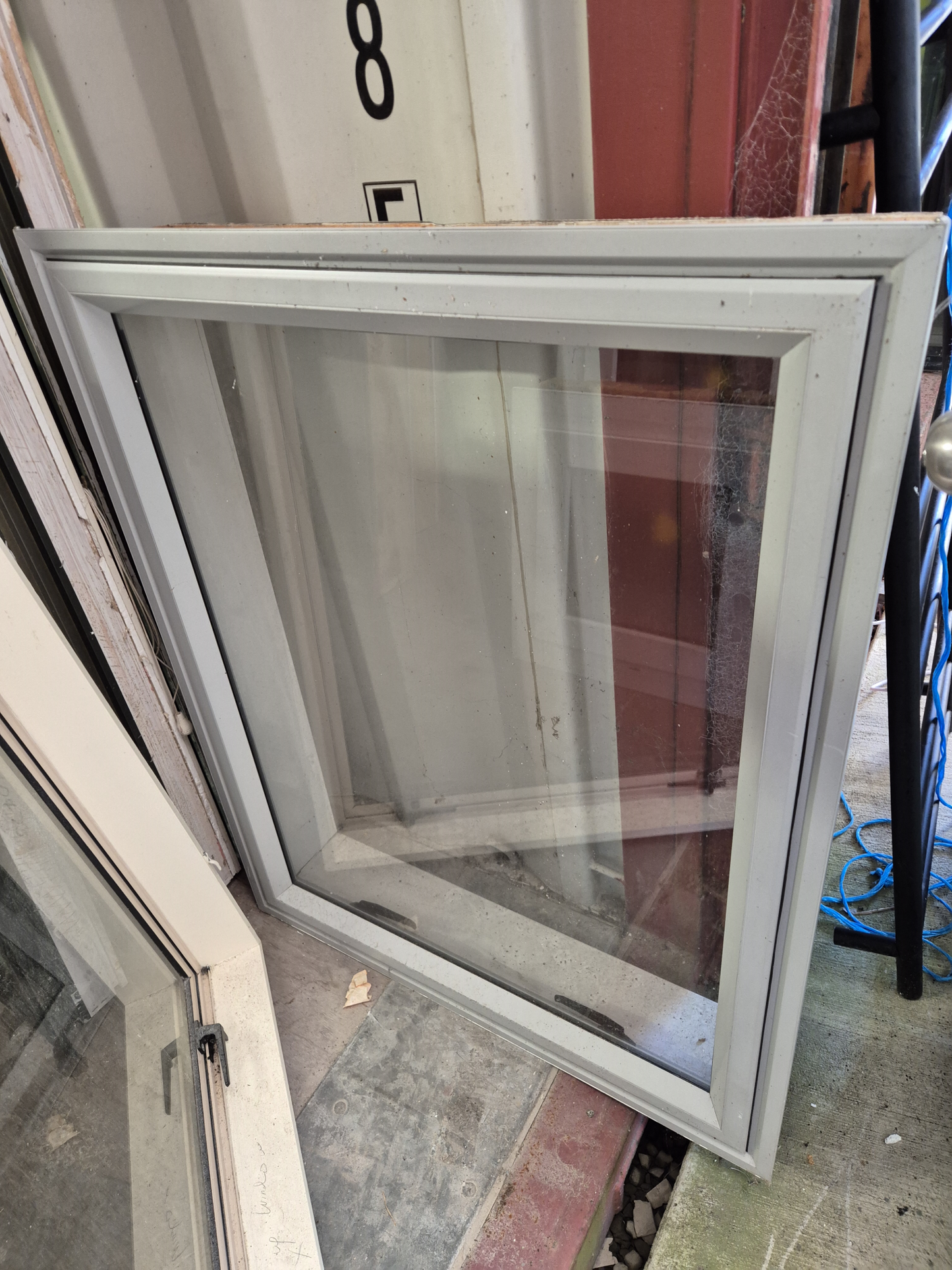 Silver Pearl Aluminium window 1m H x .8 W #2101