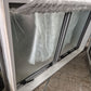 Grey Aluminium Bathroom window, double opening 730 H x 1250 W #2098