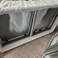 Grey Aluminium Bathroom window, double opening 730 H x 1250 W #2098