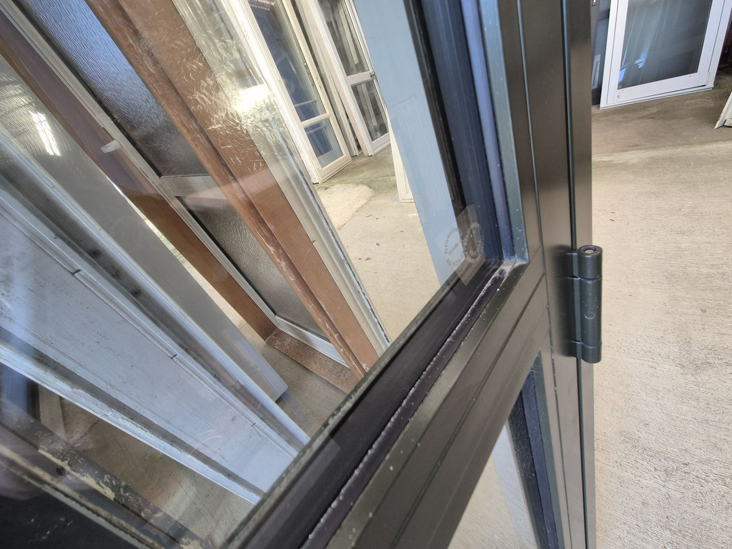 Double Glazed Karaka Green Door 2.1 H x 880 W #2093