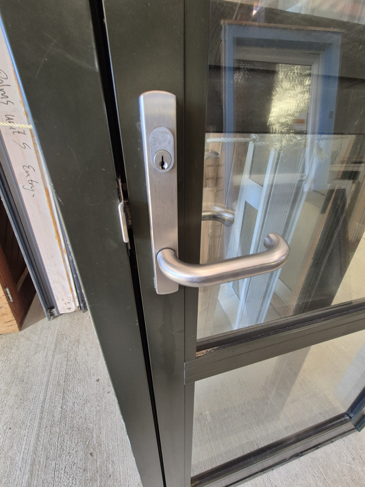 Double Glazed Karaka Green Door 2.1 H x 880 W #2093
