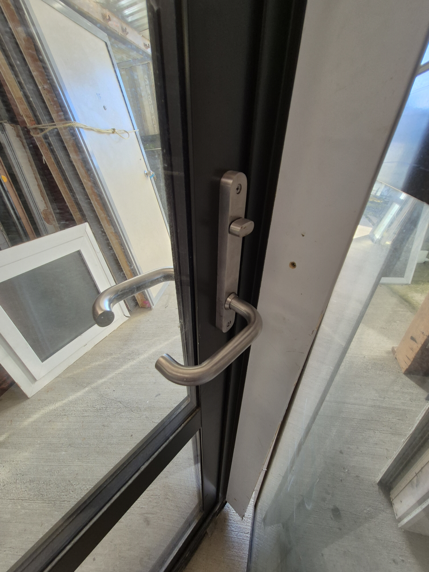 Double Glazed Karaka Green Door 2.1 H x 880 W #2093