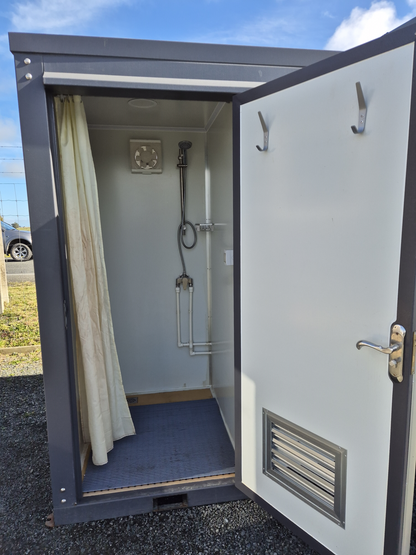 SHOWER BLOCK - Side by side, wired & plumbed