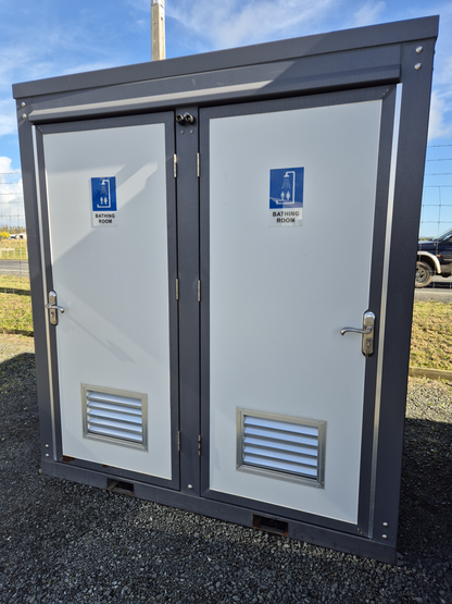 SHOWER BLOCKS - Side by side, wired & plumbed