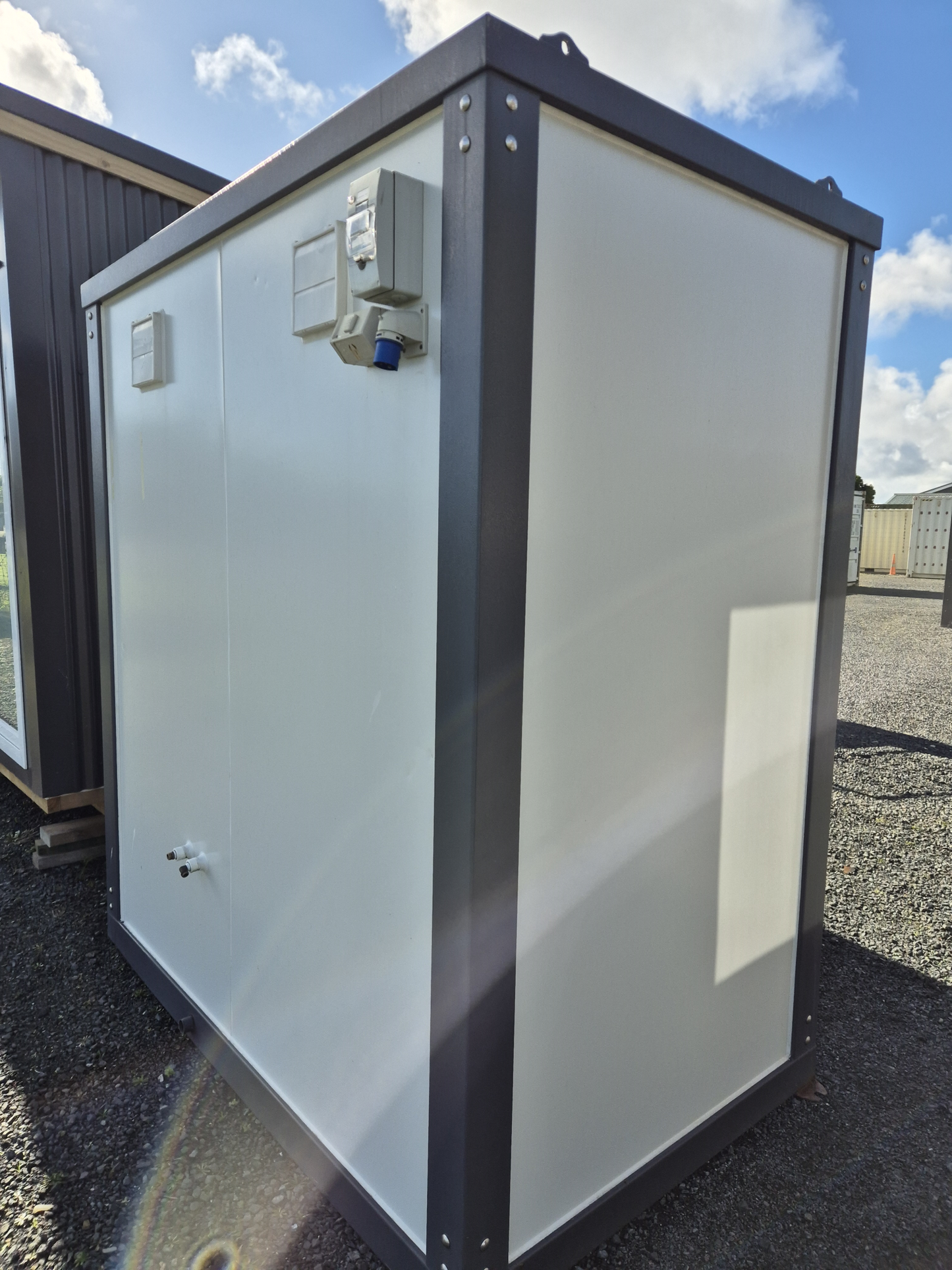 SHOWER BLOCKS - Side by side, wired & plumbed