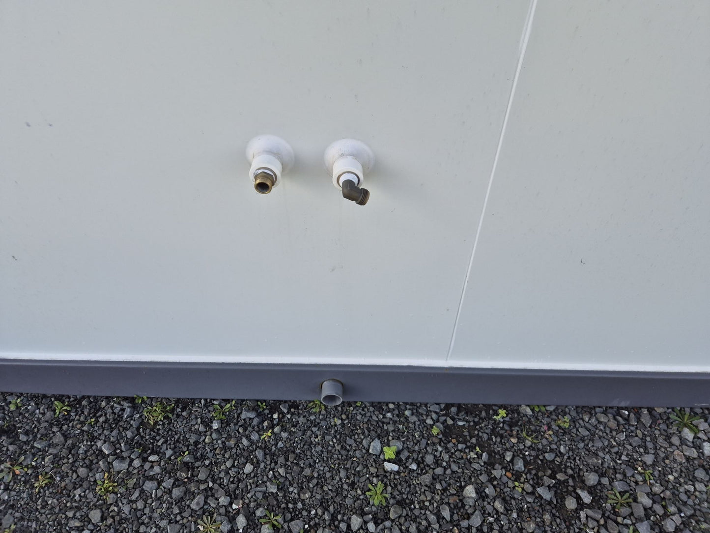 SHOWER BLOCKS - Side by side, wired & plumbed
