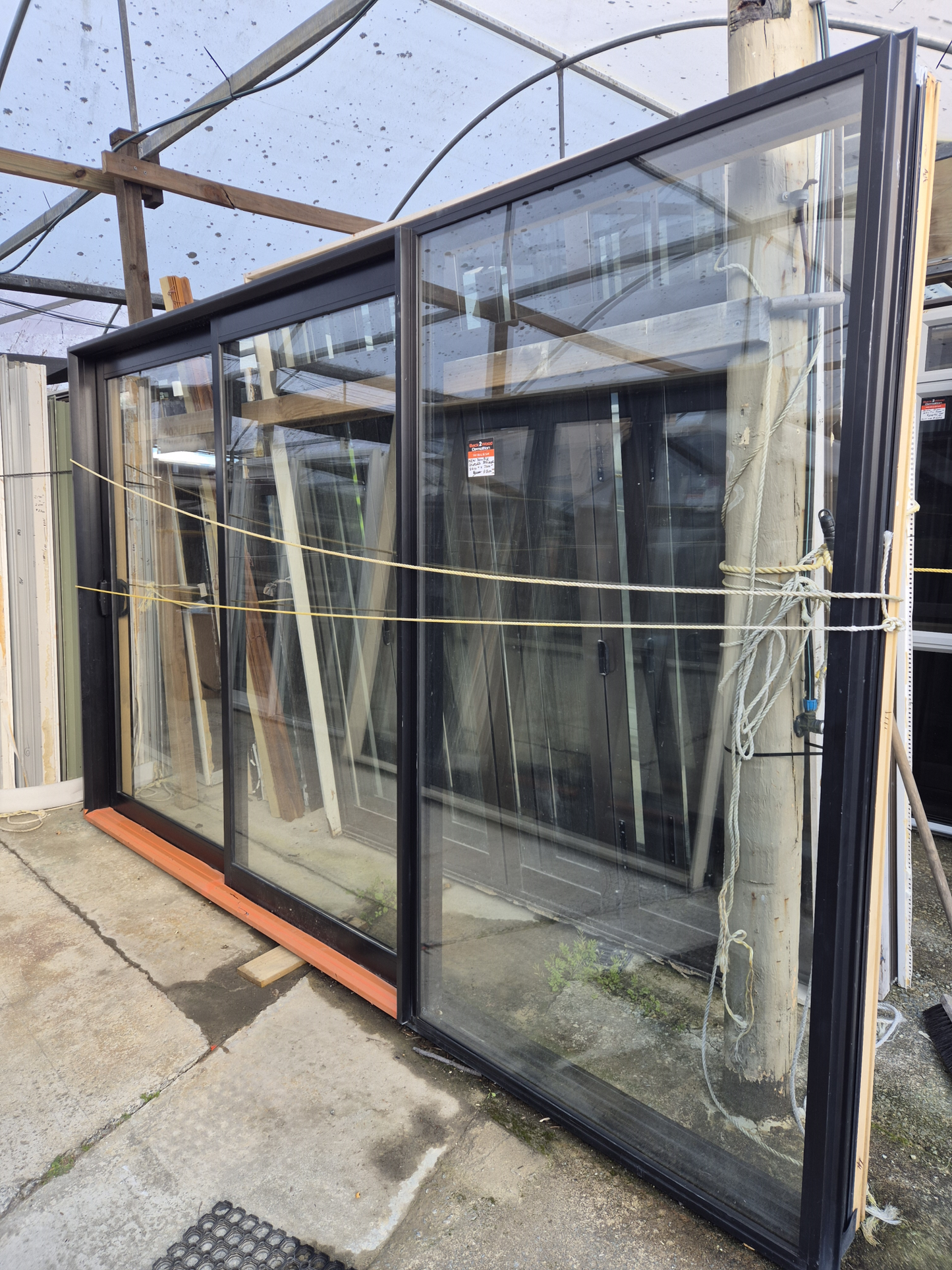 NEW DOUBLE GLAZED, STACKER SLIDER 2210 H x 3600 W Black
