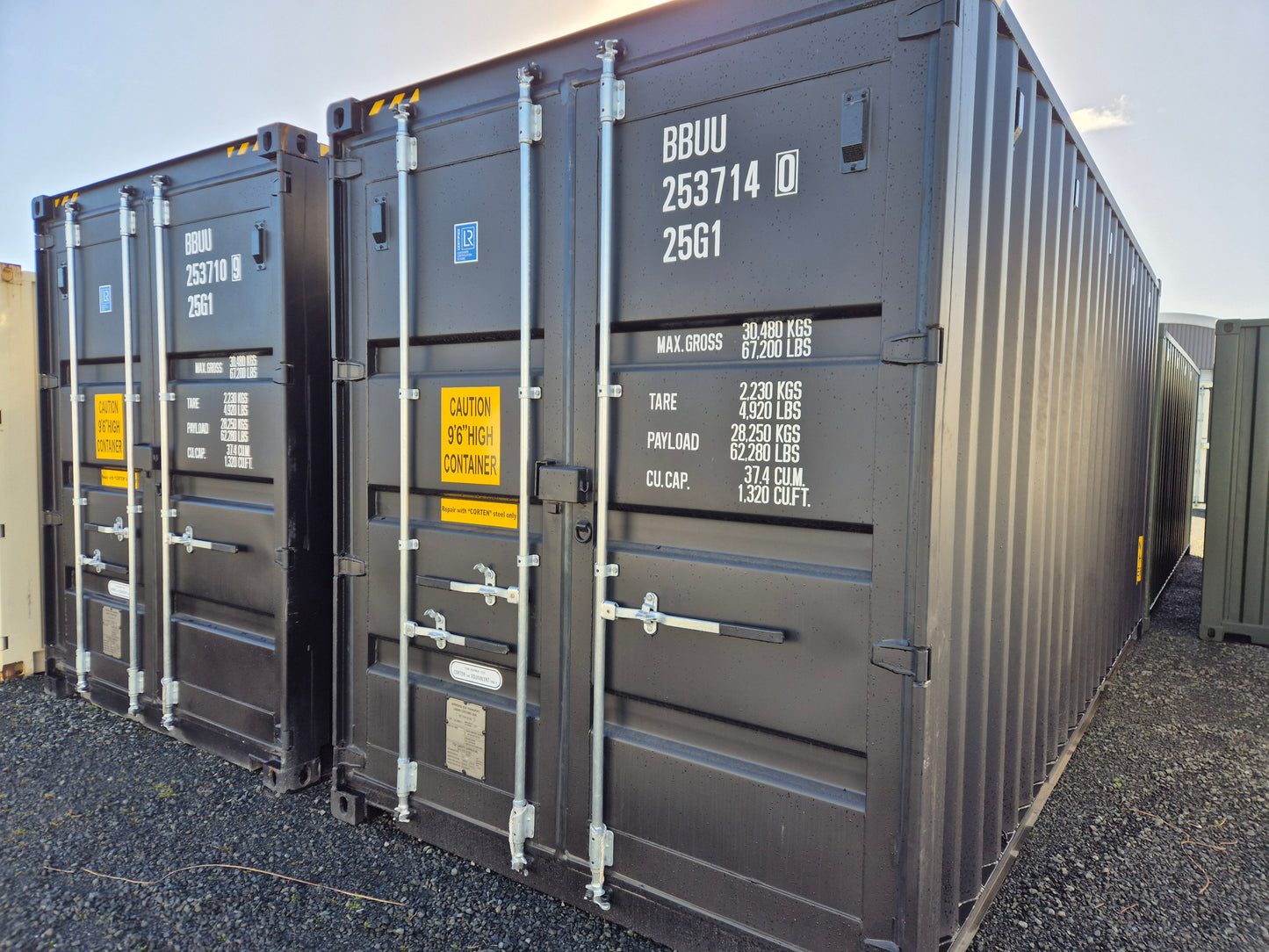 NEW BLACK HIGH CUBE 20FT CONTAINER