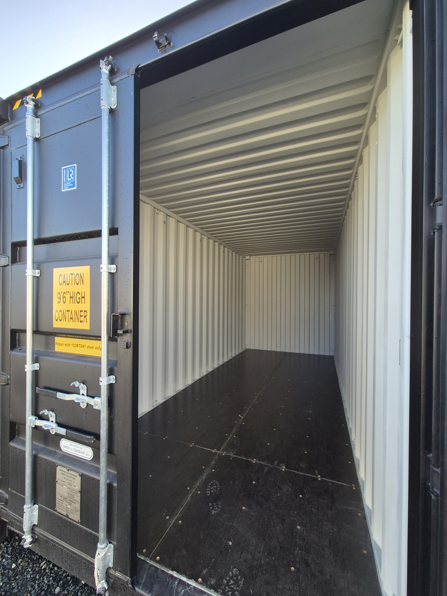 NEW/ 1 TRIP, HIGH CUBE, BLACK 20ft Shipping Container