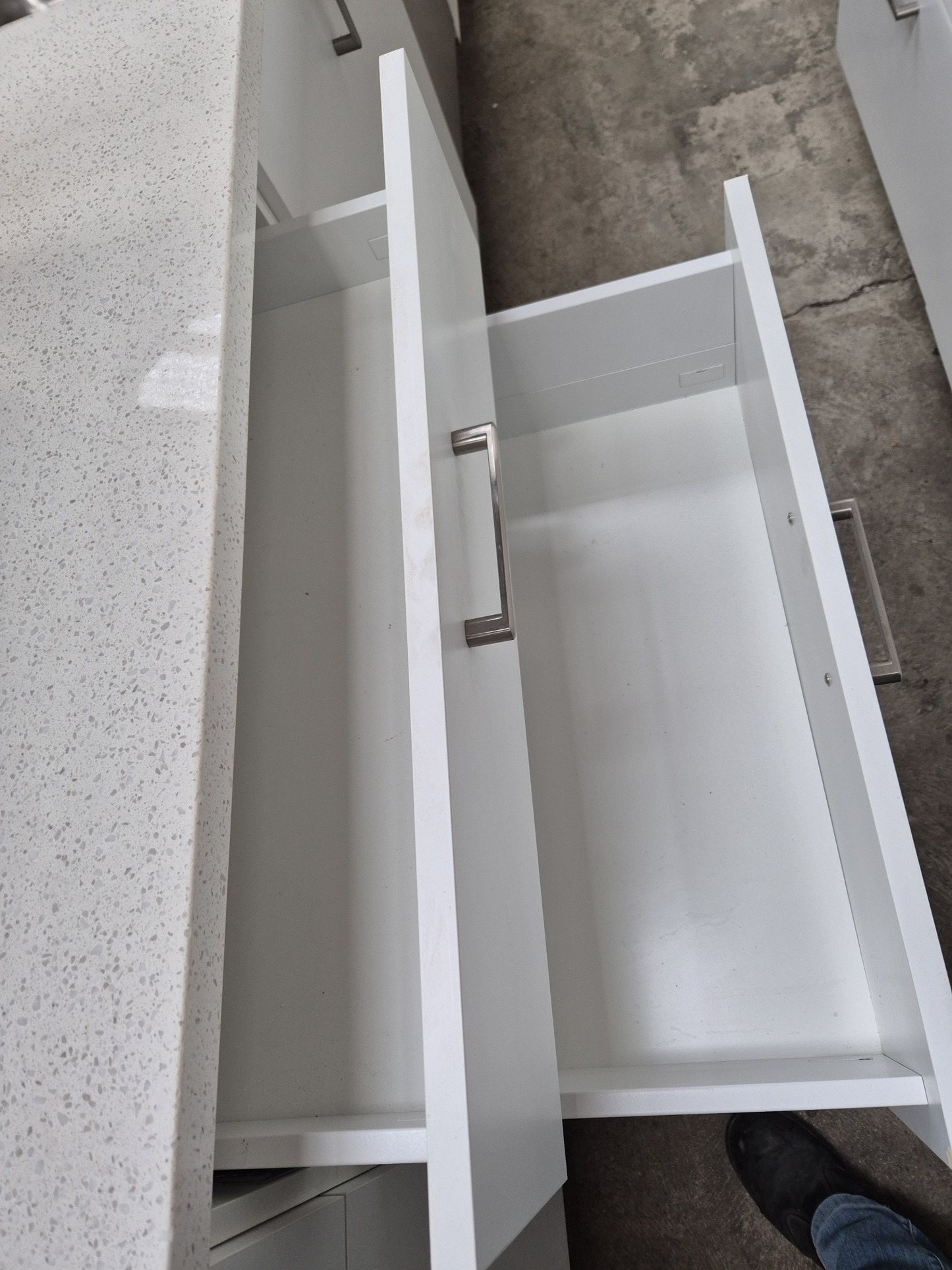 Galley style, Engineered Stone Benchtops with NEW F&P Oven & Cooktop