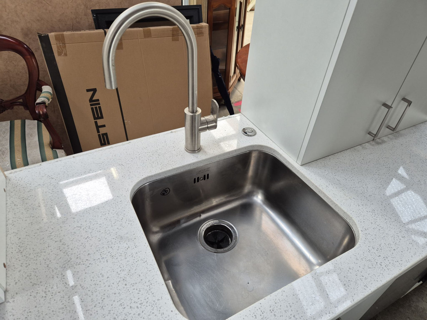Galley style, Engineered Stone Benchtops with NEW F&P Oven & Cooktop
