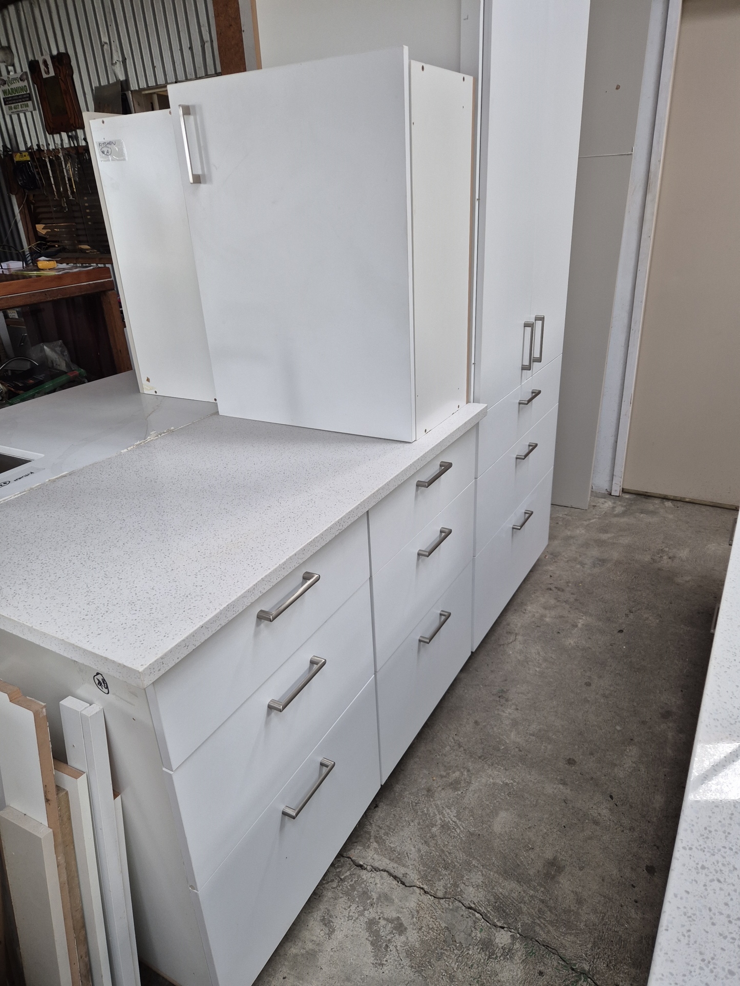 Galley style, Engineered Stone Benchtops with NEW F&P Oven & Cooktop