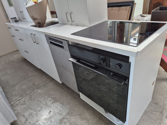 Galley style, Engineered Stone Benchtops with NEW F&P Oven & Cooktop