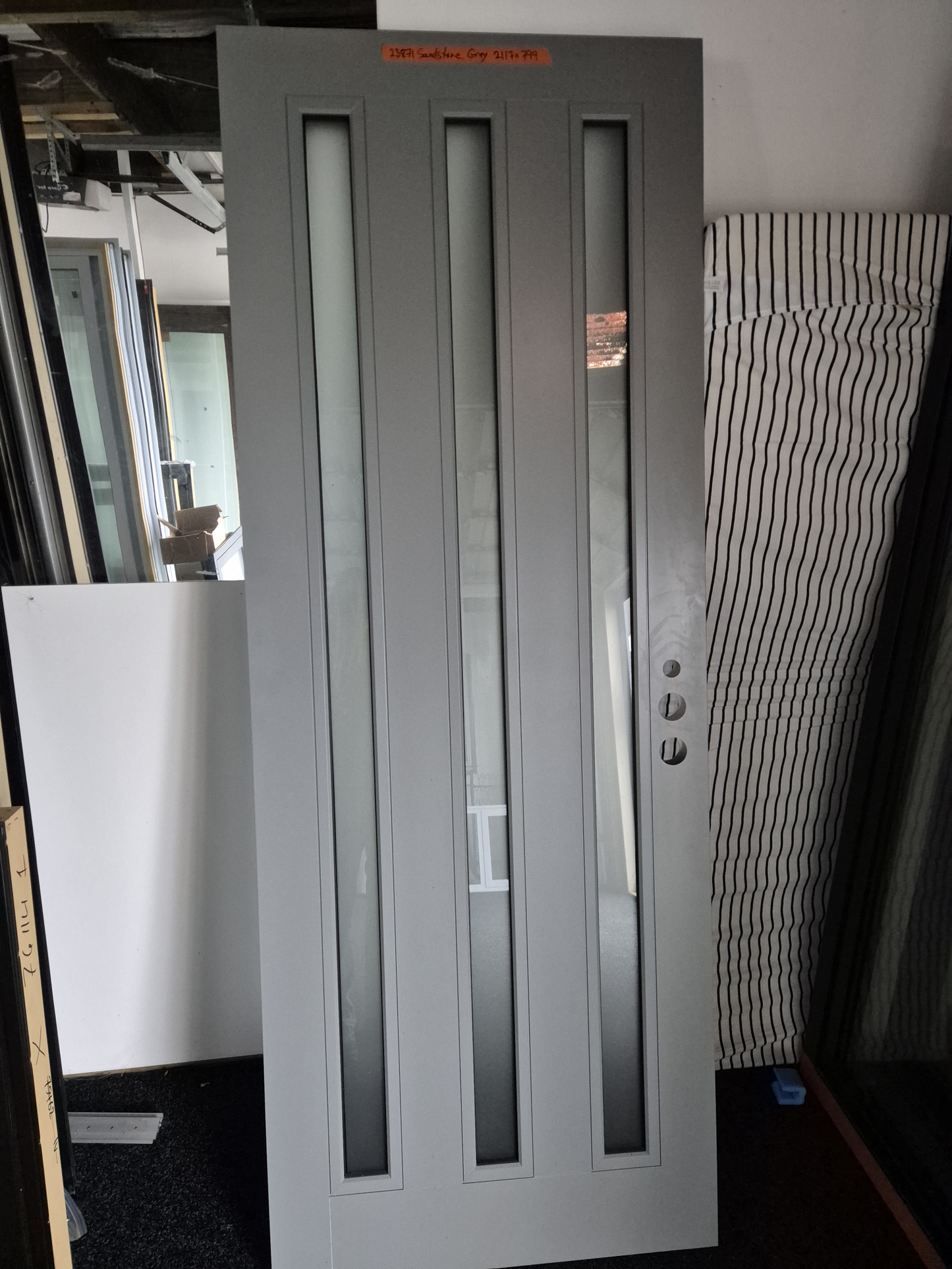 NEW DOUBLE GLAZED ALUMINIUM EXTERIOR DOOR 2117 H x 800 W #2408
