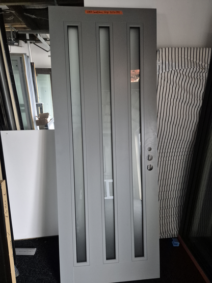 NEW DOUBLE GLAZED ALUMINIUM EXTERIOR DOOR 2117 H x 800 W #2408