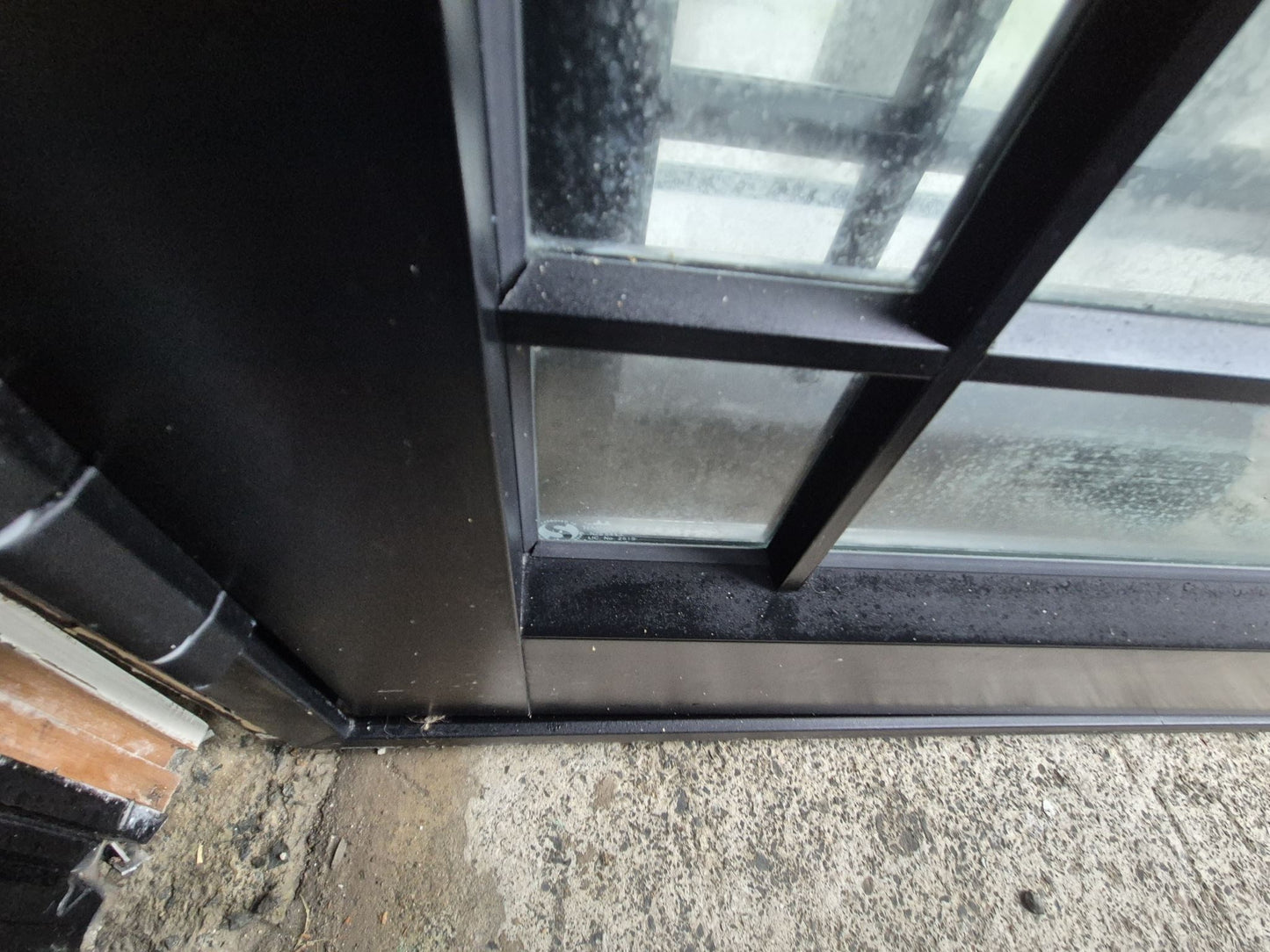 BLACK FRENCH DOORS 1.5W #2409 - see matching joinery also
