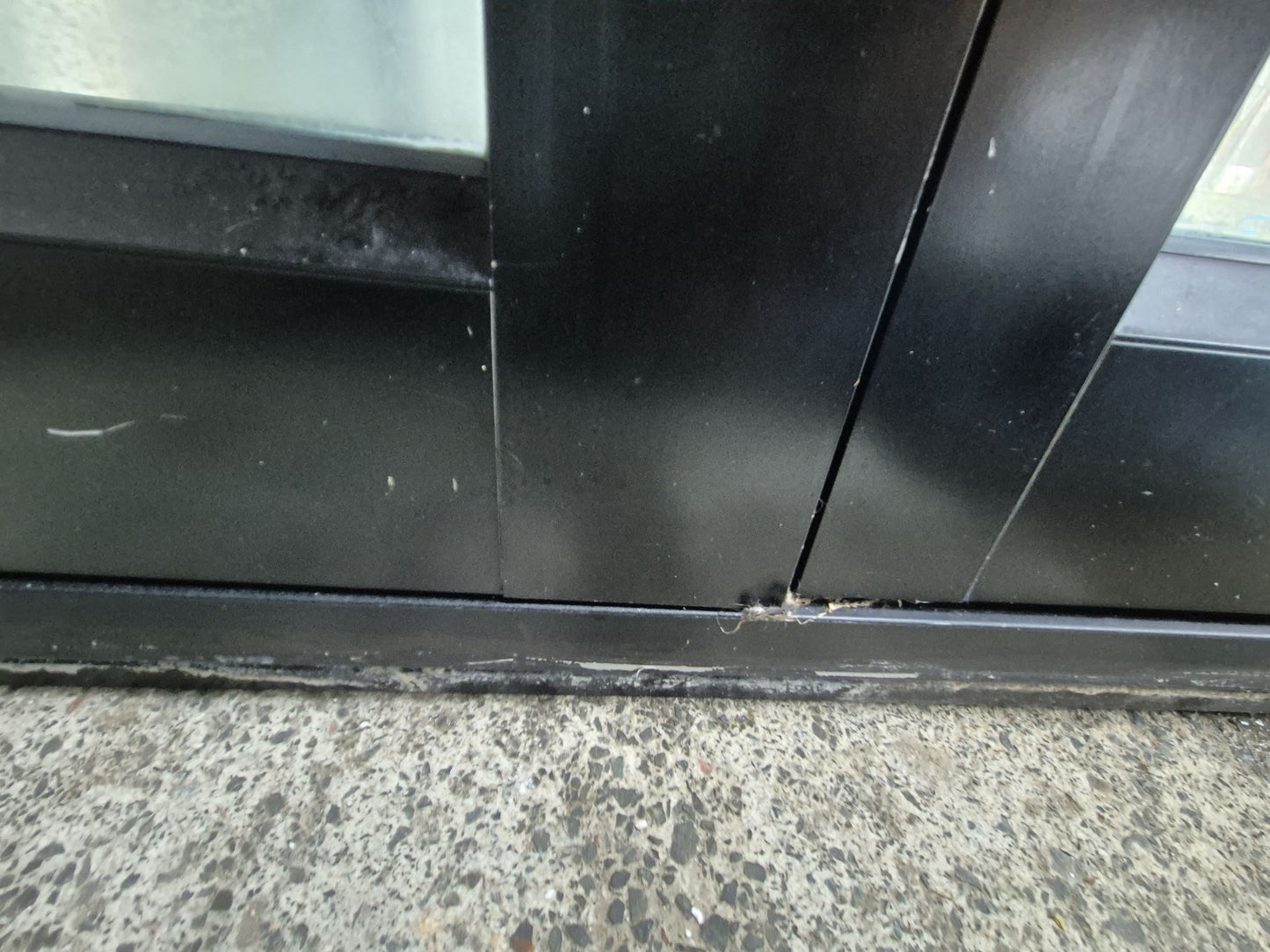 BLACK FRENCH DOORS 1.5W #2409 - see matching joinery also