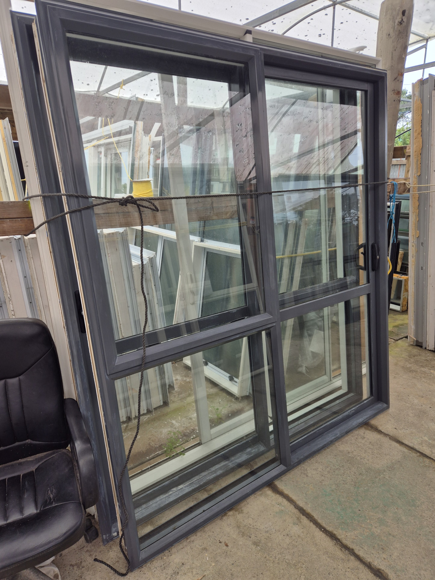 Ranchslider with opening window 2 H x 1.8 W #2410 (2 available)