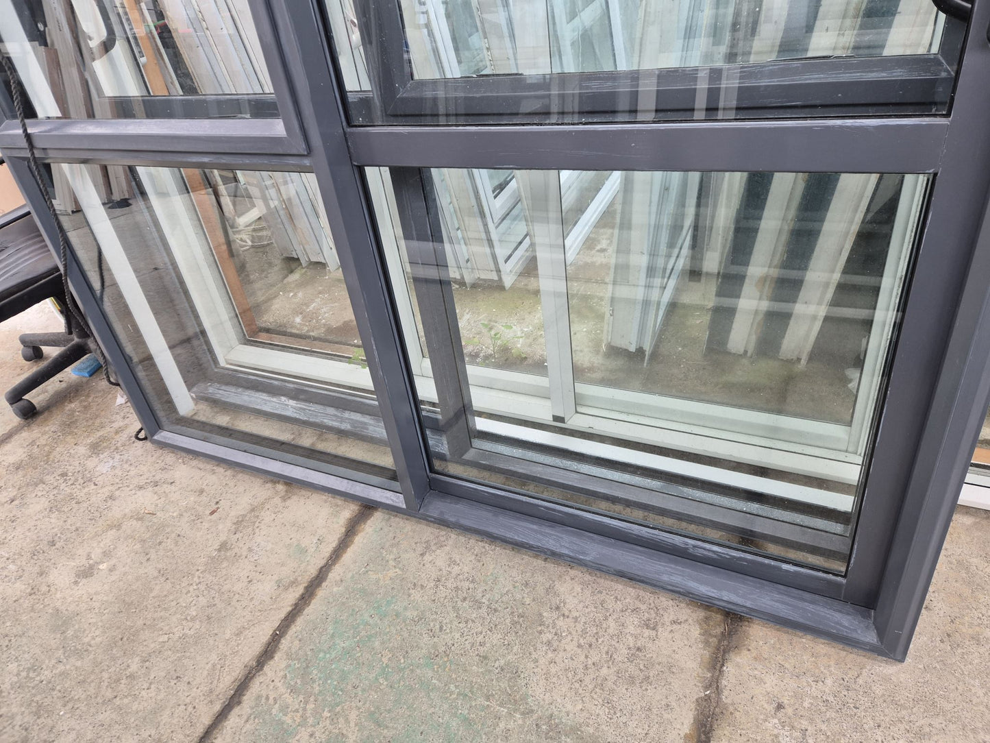 Ranchslider with opening window 2 H x 1.8 W #2410 (2 available)
