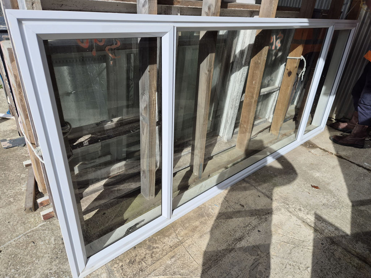 Arctic White Aluminium Window 1.2m H x 3 W #2416