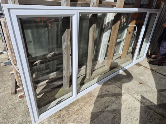Arctic White Aluminium Window 1.2m H x 3 W #2416