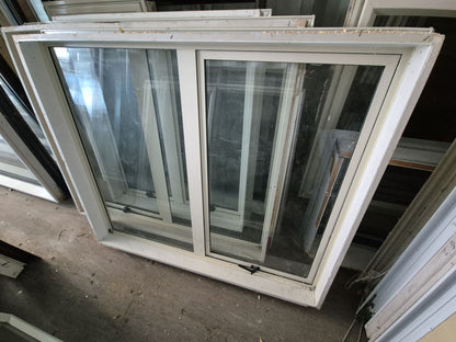 Cream Aluminium window 1m H x 1.2 W #2413