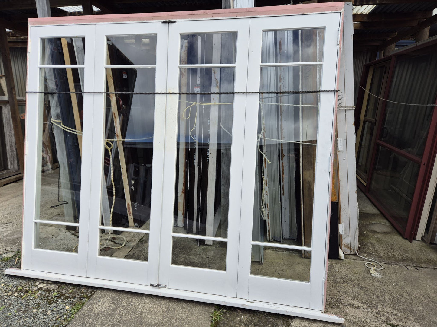 Wooden Bifolding Doors 2100 H x 2430 W #2427 (2 available)