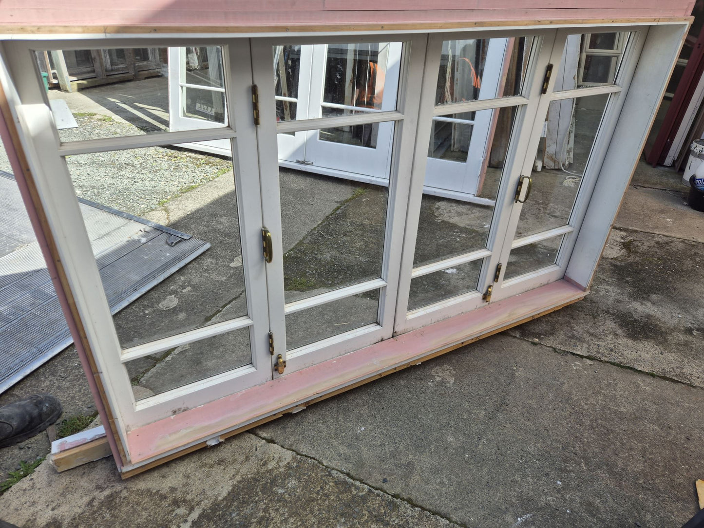 Wooden Bifolding Window 1100 H x 1750 W #2422