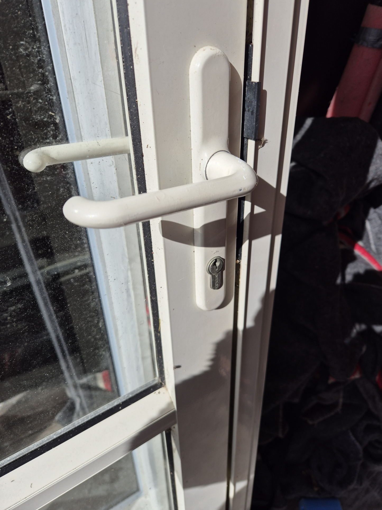 Cream Aluminium P.A. Door 2 H x 870 W opens out #2426