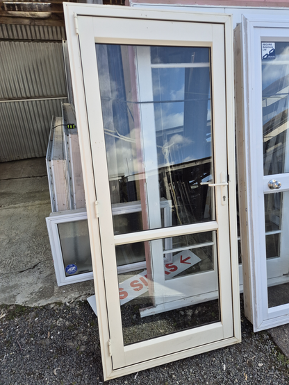 Cream Aluminium P.A. Door 2 H x 870 W opens out #2426