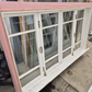 Wooden Bifolding Window 1100 H x 1750 W #2422