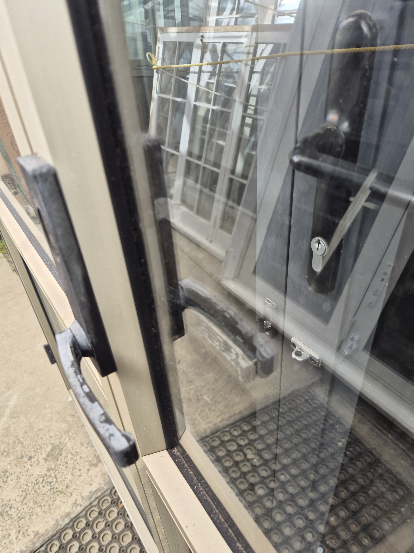 Aluminium French doors 2 H x 1.7 W #2430