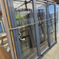 Denim Blue Trifold Door with outside access 2 H x 2.4W #2431