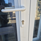 Cream Aluminium French doors 2230 H x 1600 W #2436