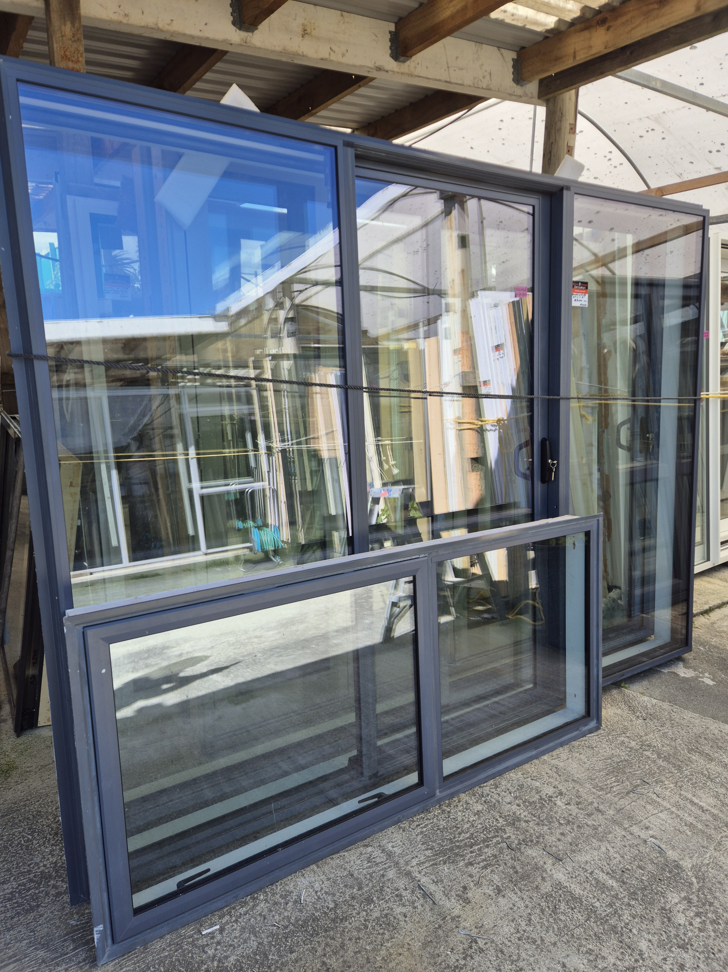 Double Glazed Aluminium Window 800 H x 1800 W #2438 see matching joinery