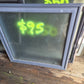 Denim Blue Bathroom Window with Flyscreen