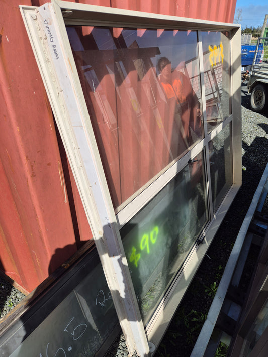 Aluminium window 2100 x 1600 Opens, complete with jambs