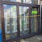 Bronze Bifolding Door with access/entry door 2 H x 2.4 W #2442
