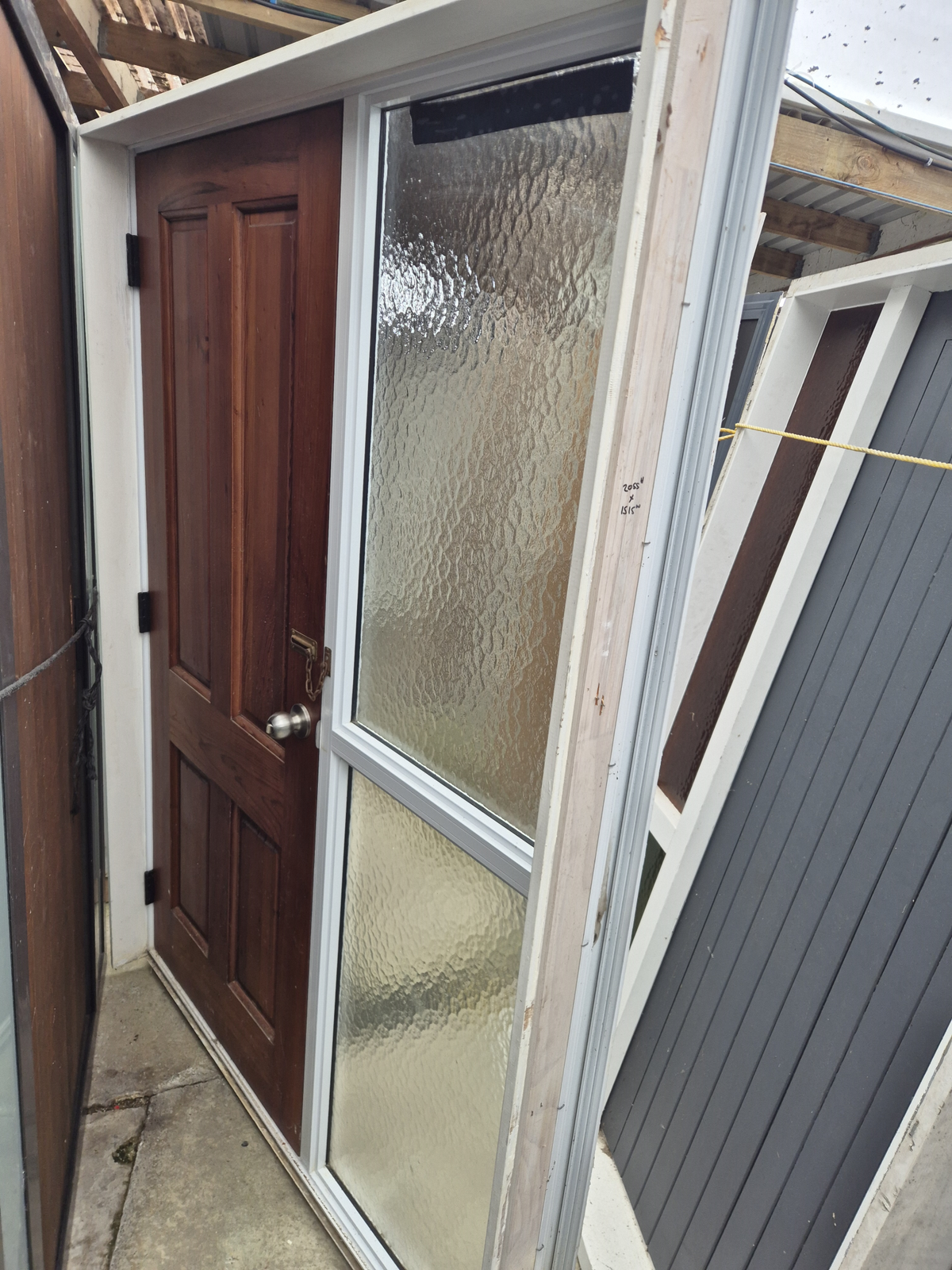 Entrance Door with sidelight 2055 H x 1515 W #2503