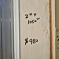 White Aluminium Door WIDE 2 H x 1050 W opens out #2511
