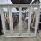 Wooden French Doors with opening windows 2090 H x 2240W #2506 (2 available)