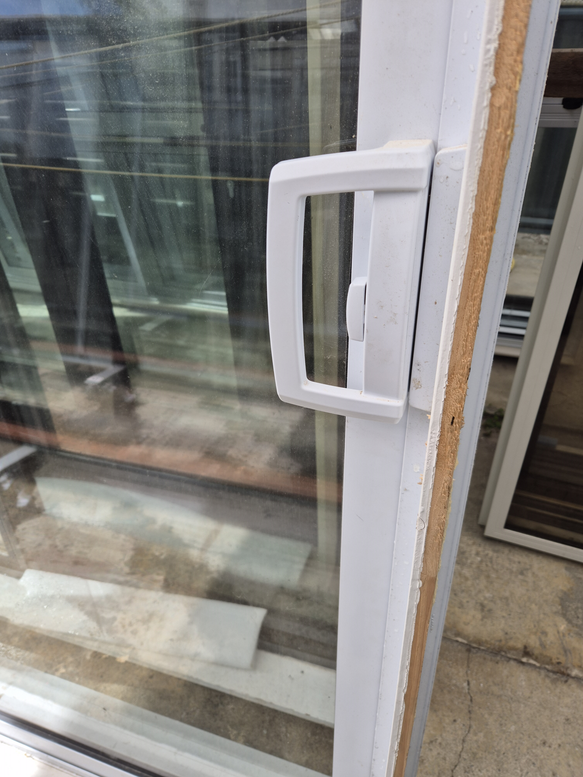 Near new Double Glazed White STACKER SLIDER 2.2 H x 3.6 W #2516